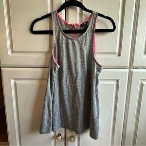 H&M Gray Tank Top with Pink Trim